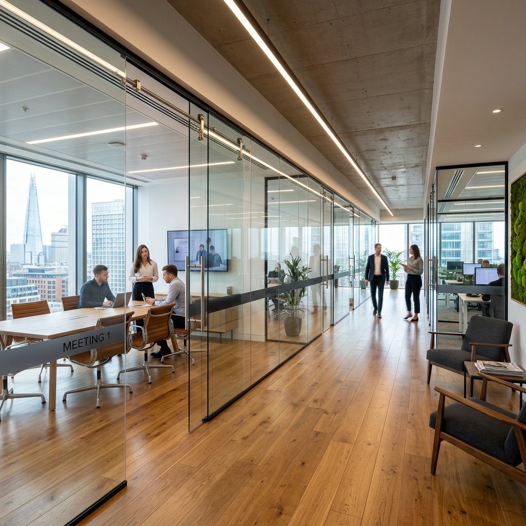 Toughened Glass Partitions Oshiwara
